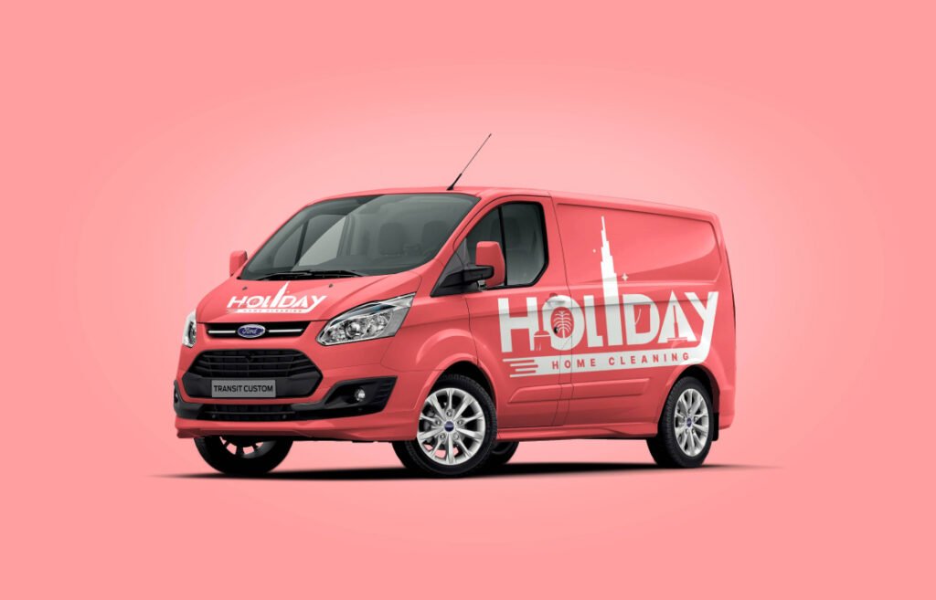 holiday home cleaning van